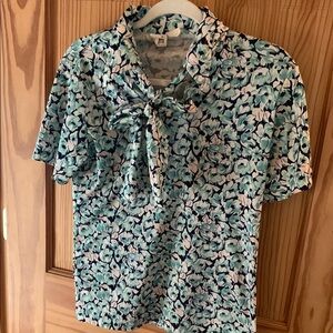 Vintage Floral Print Women's Top